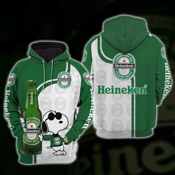 Snoopy Heineken 3d All Over Print T Shirt Hoodie 2098
