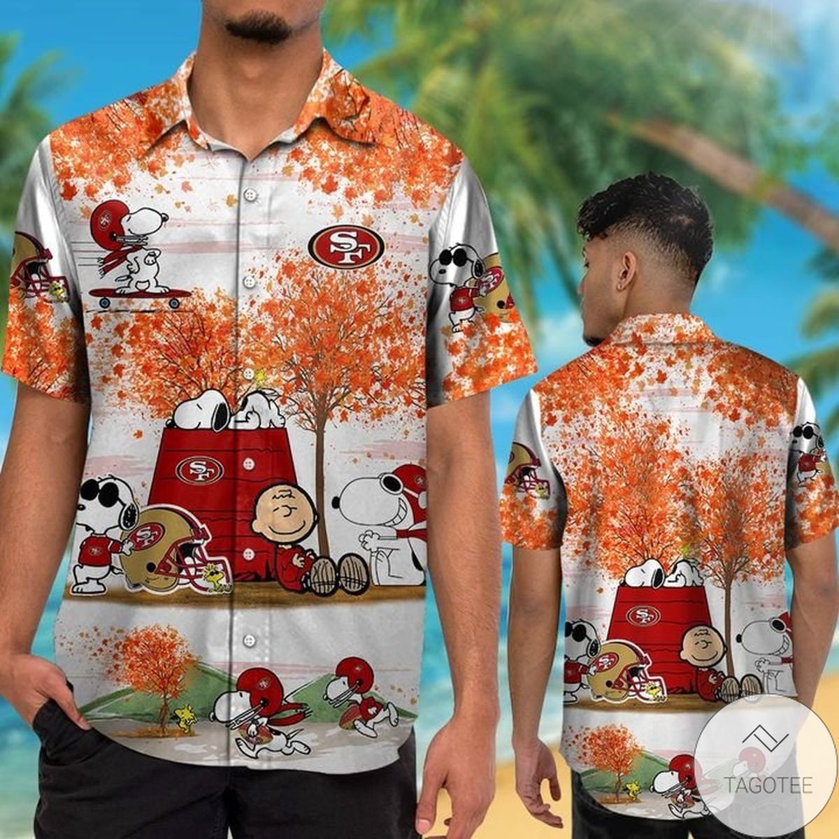 San Francisco 49ers Snoopy Autumn Hawaiian Shirt