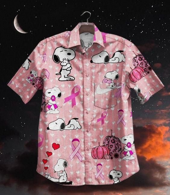 Hawaii Shirt Hot Snoopy Cancer Bl Vintage Hawaiian Shirt-zx11279