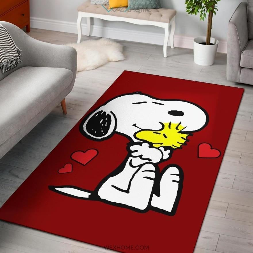 Snoopy Peanuts Rug 17, Gift For Fan Rug Home Decor Floor Decor