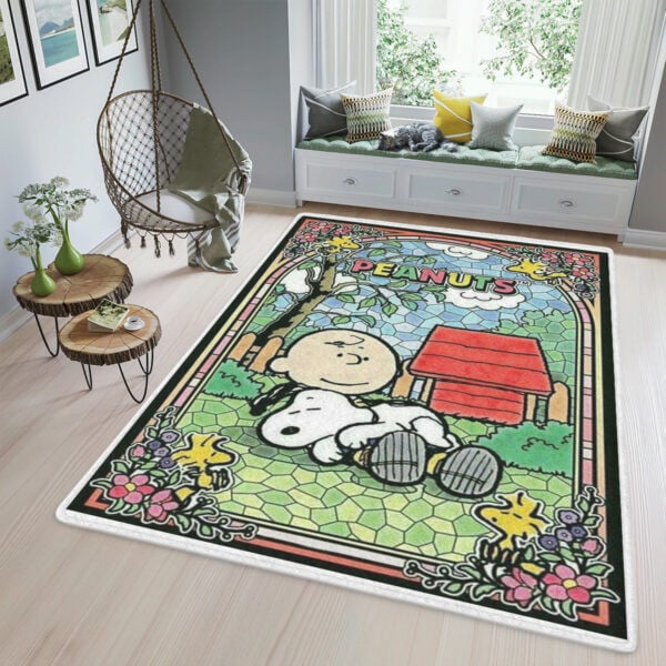 Funny Snoopy Charlie Brown Peanuts Cartoon Gifts Lover,snoopy Charlie Brown Peanuts Area Rug Living Room Rug Home Decor Floor Decor