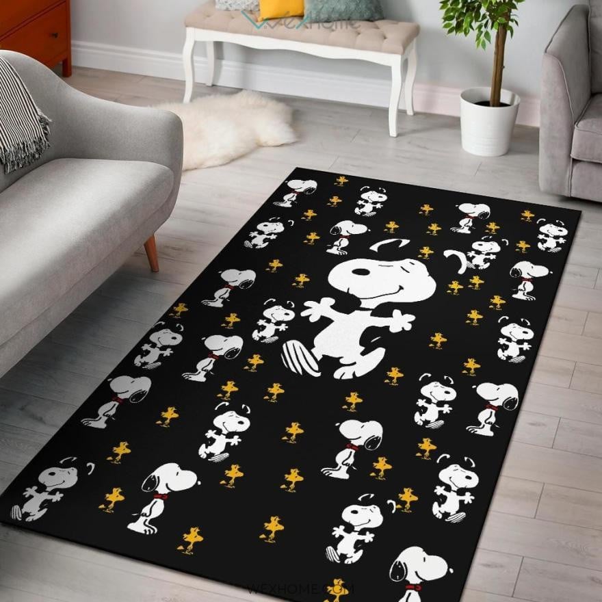Snoopy Peanuts Rug 19, Gift For Fan Rug Home Decor Floor Decor
