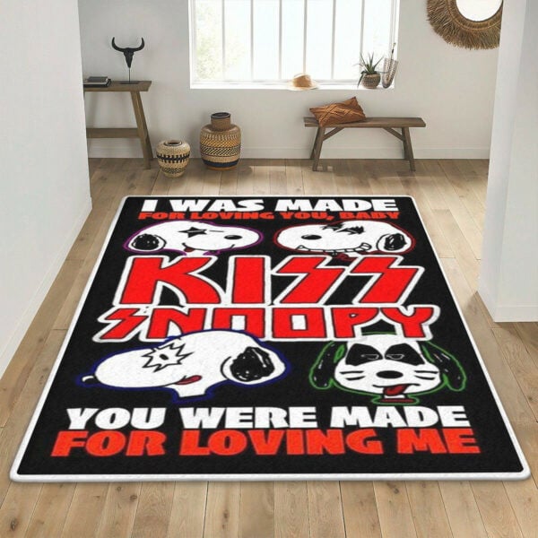 Snoopy Peanuts Rug, Gift For Fan Rug Home Decor Floor Decor