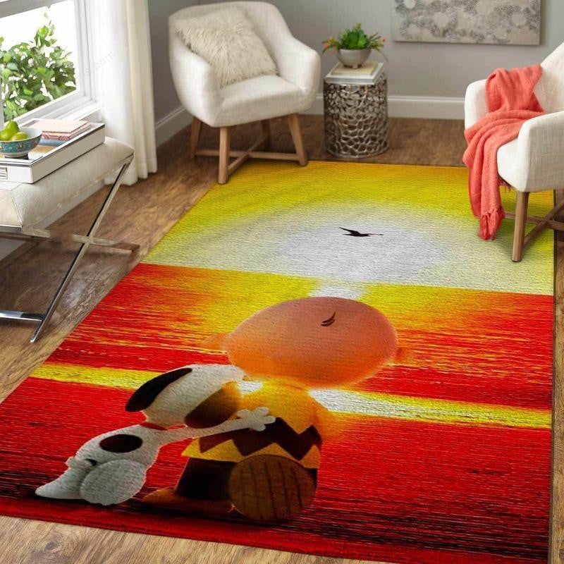 Snoopy 2 Area Rug Living Room Rug Home Decor Floor Decor