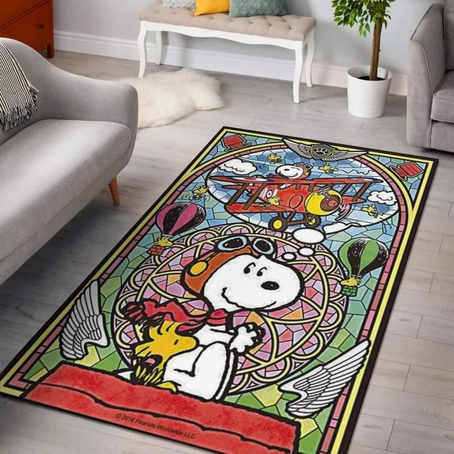 Snoopy Peanuts Rug 10, Gift For Fan Rug Home Decor Floor Decor