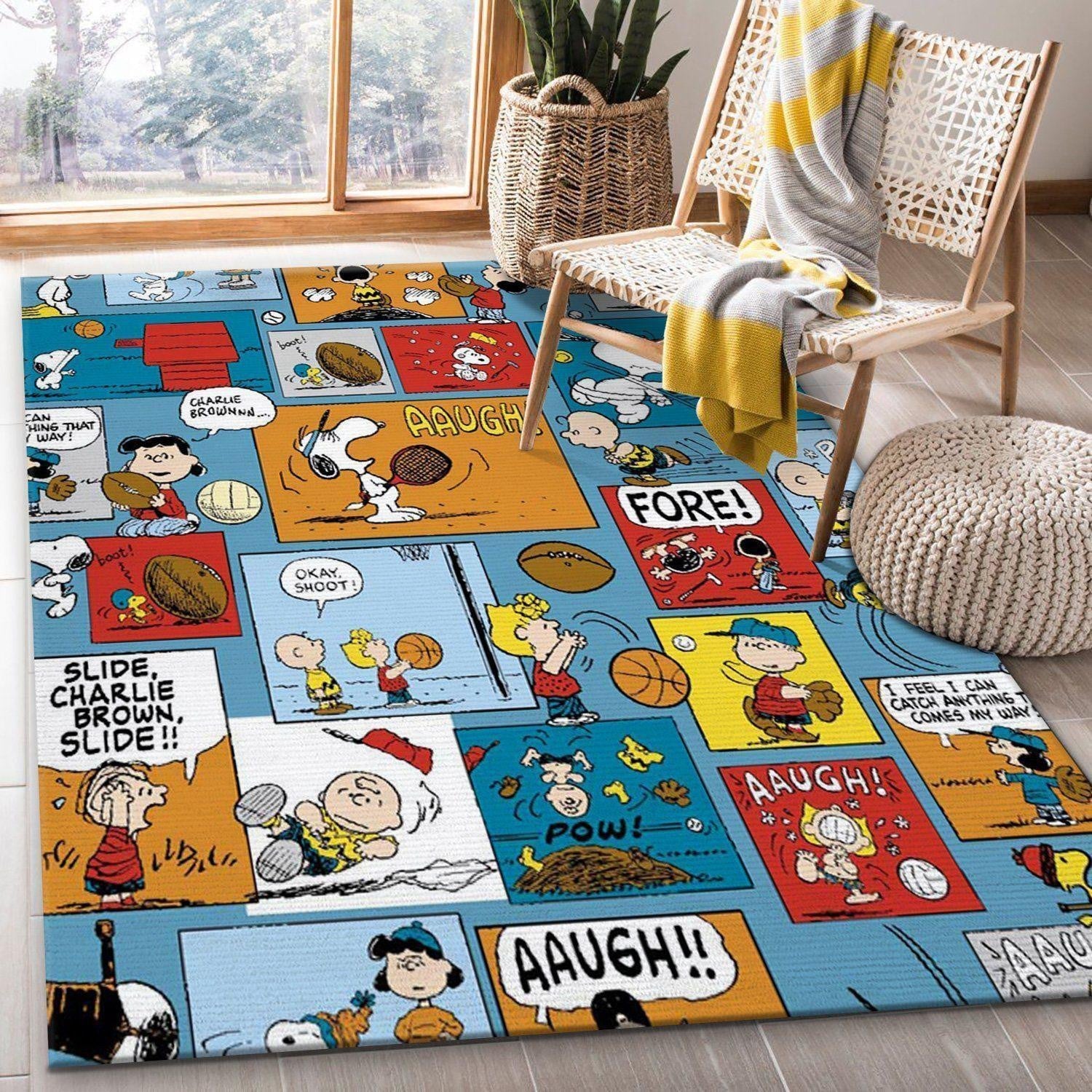 Snoopy Peanuts Rug 33, Gift For Fan Rug Home Decor Floor Decor