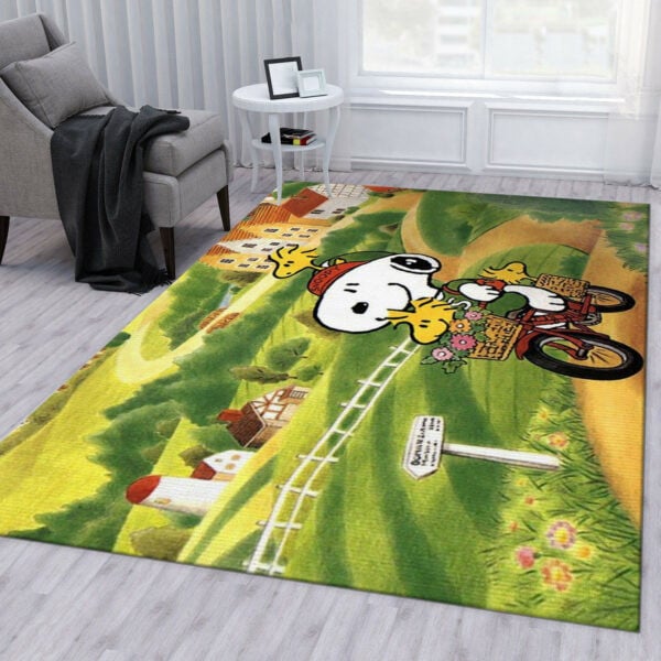 Snoopy Peanuts Rug 43, Gift For Fan Rug Home Decor Floor Decor 1633