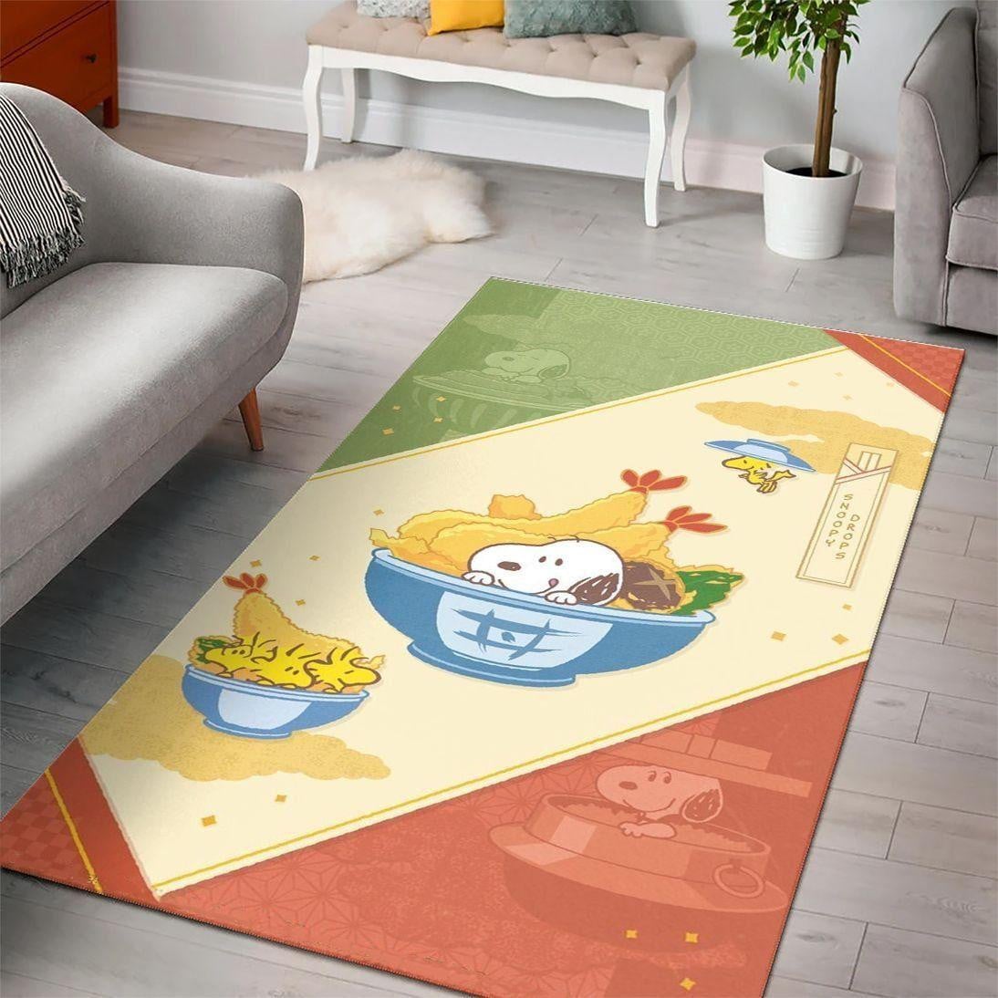 Snoopy Dog 49 Area Rug Living Room And Bed Room Rug Gift Us Decor
