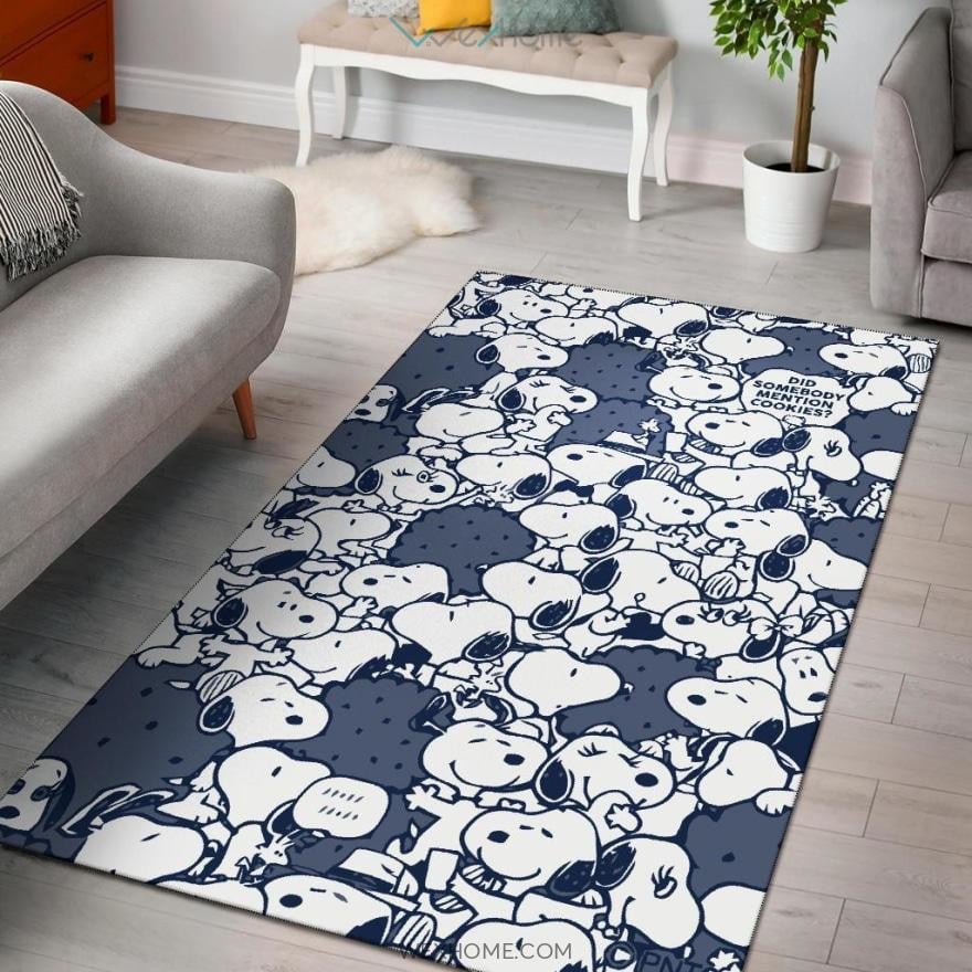 Snoopy Peanuts Rug, Gift For Fan Rug Home Decor Floor Decor
