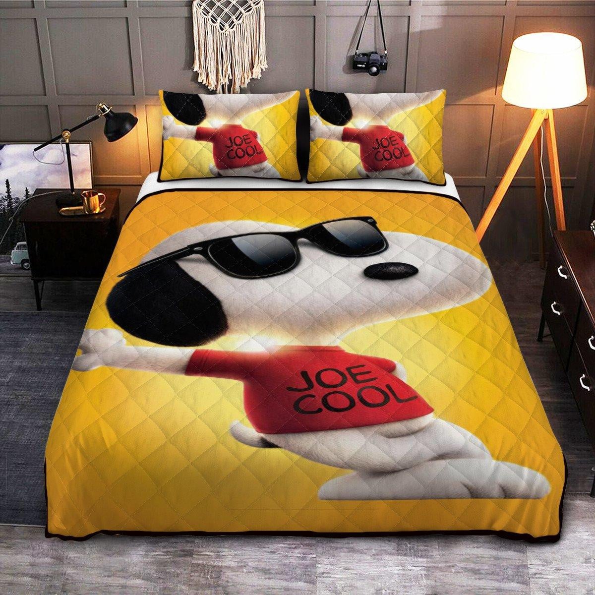 Snoopy Funny Peanuts Sunshine Duvet Quilt Bedding Set