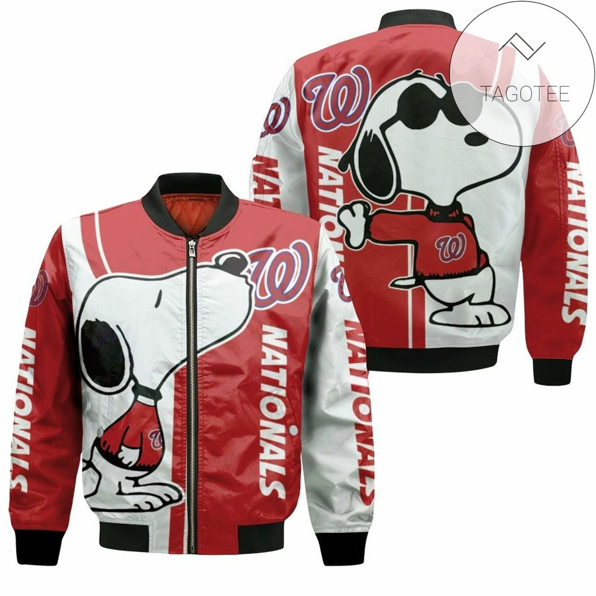 MLB Washington Nationals Snoopy Lover Bomber Jacket