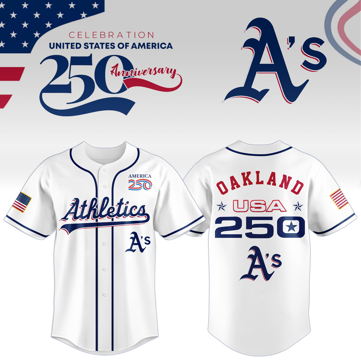Oakland Athletics x Celebration USA 250 Anniversary 