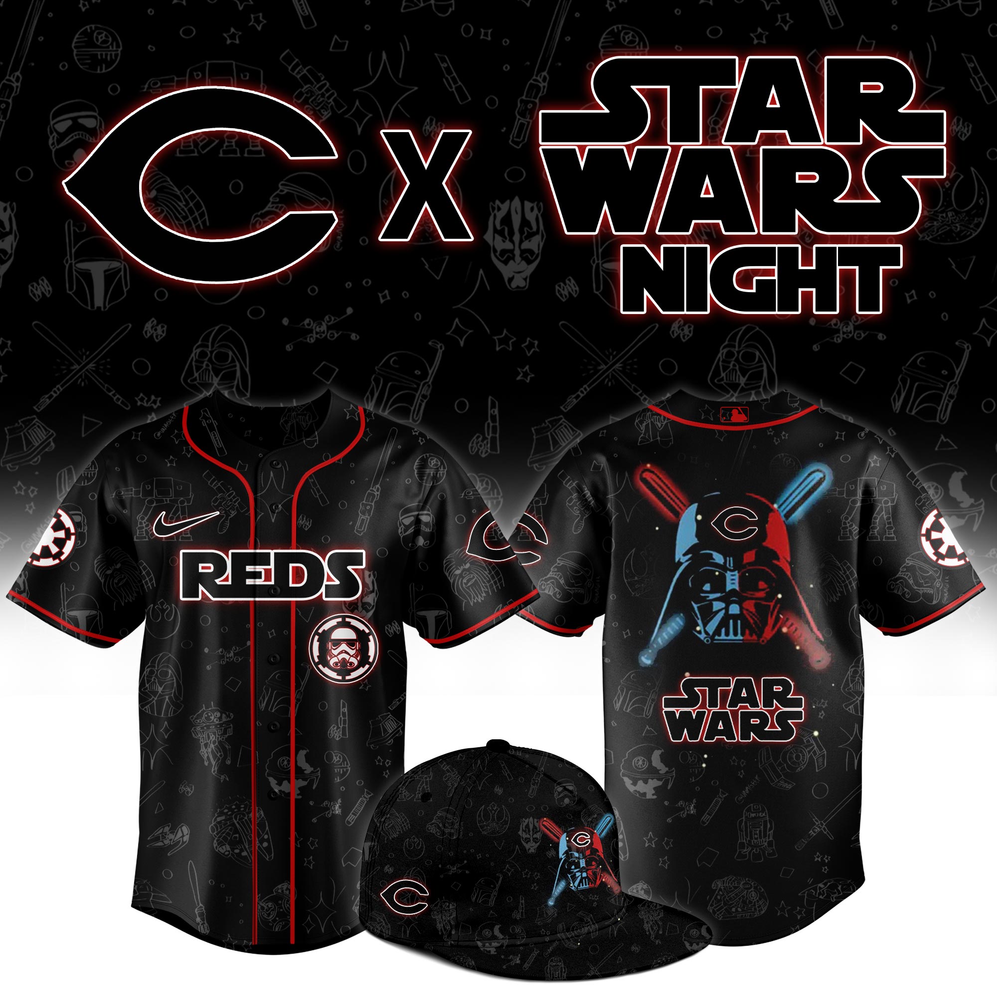 Cincinnati Reds 2025 Star Wars Night Limited Jersey 