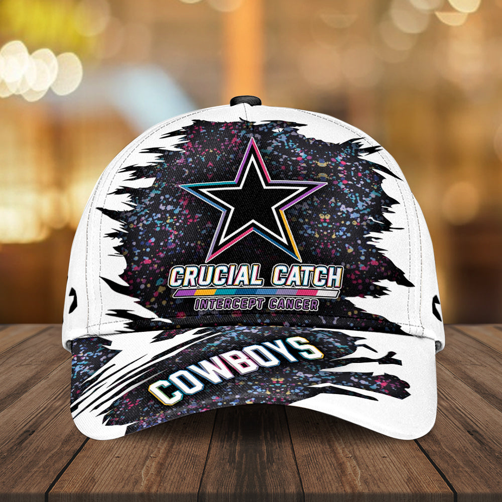 Dallas Cowboys x Crucial Catch Intercept Cancer Classic Cap 