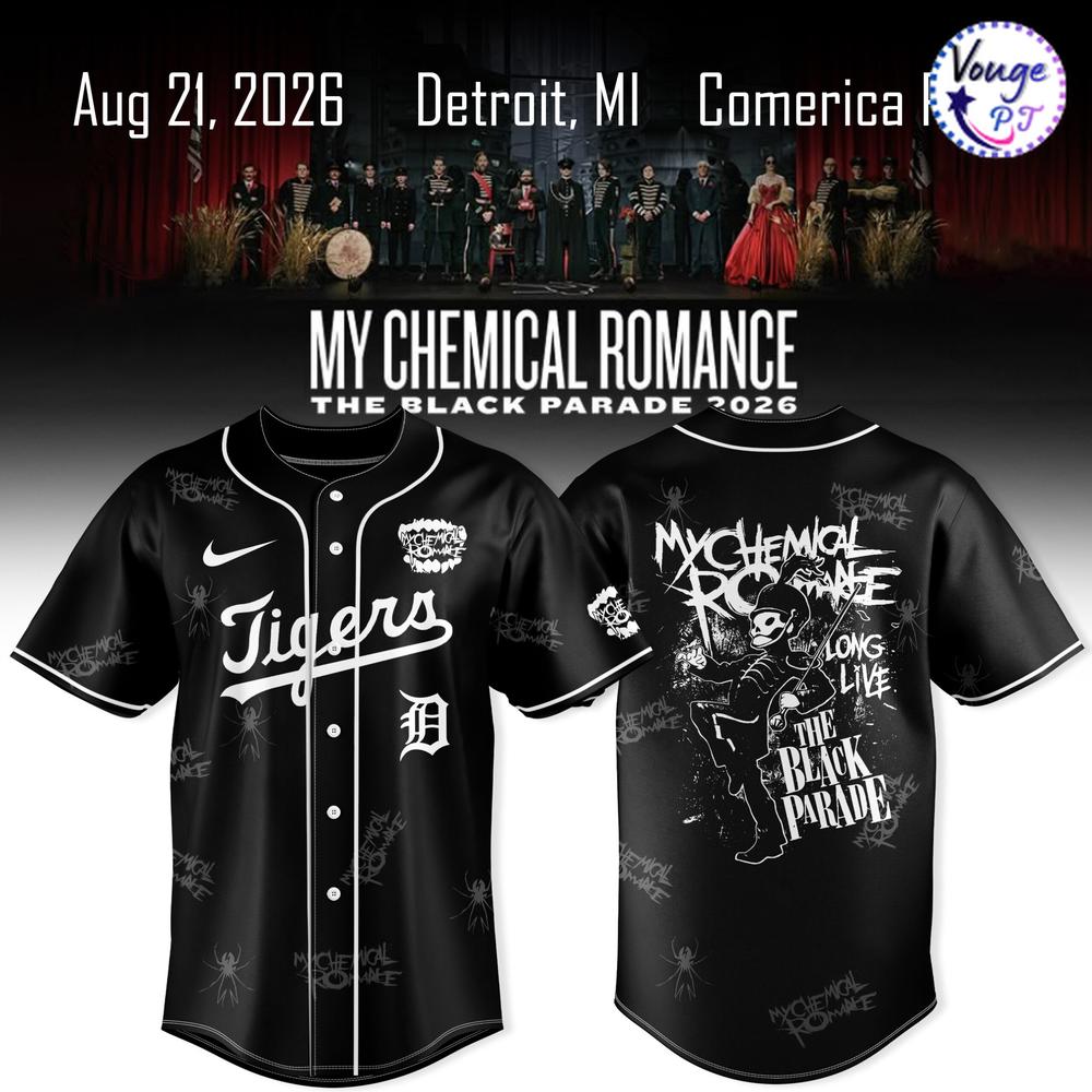 Detroit Tigers x My Chemical Romance The Black Parade 2026 Jersey 