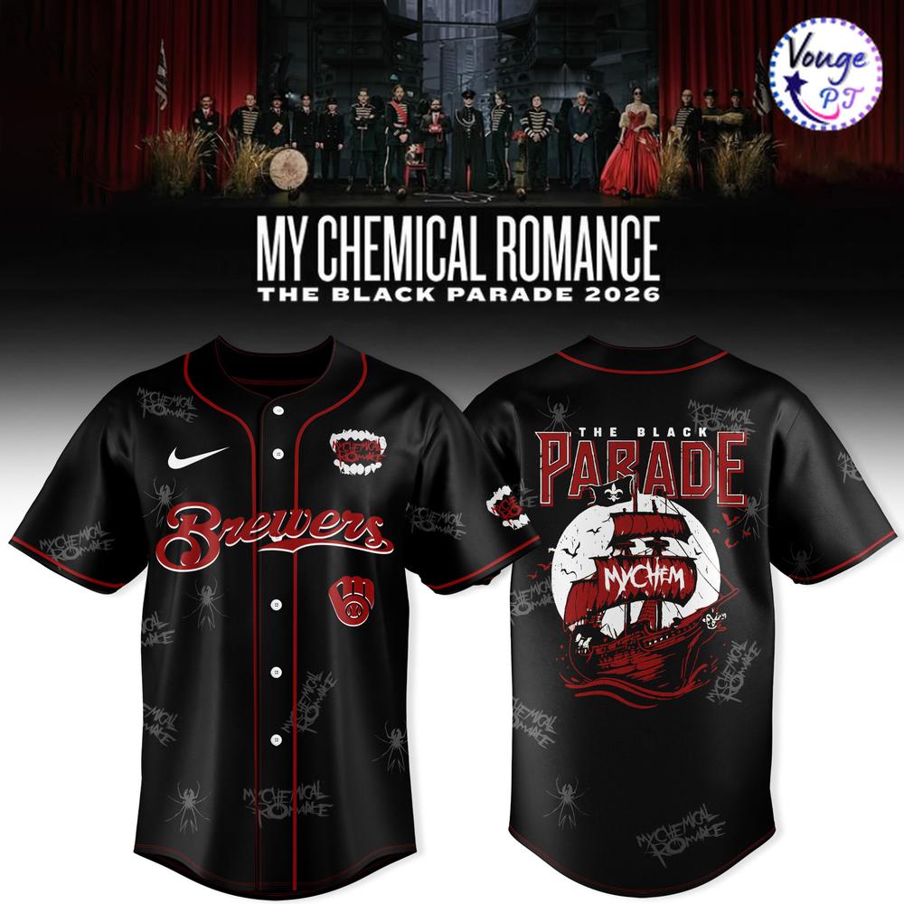 Milwaukee Brewers x My Chemical Romance The Black Parade 2026 Baseball Jersey 