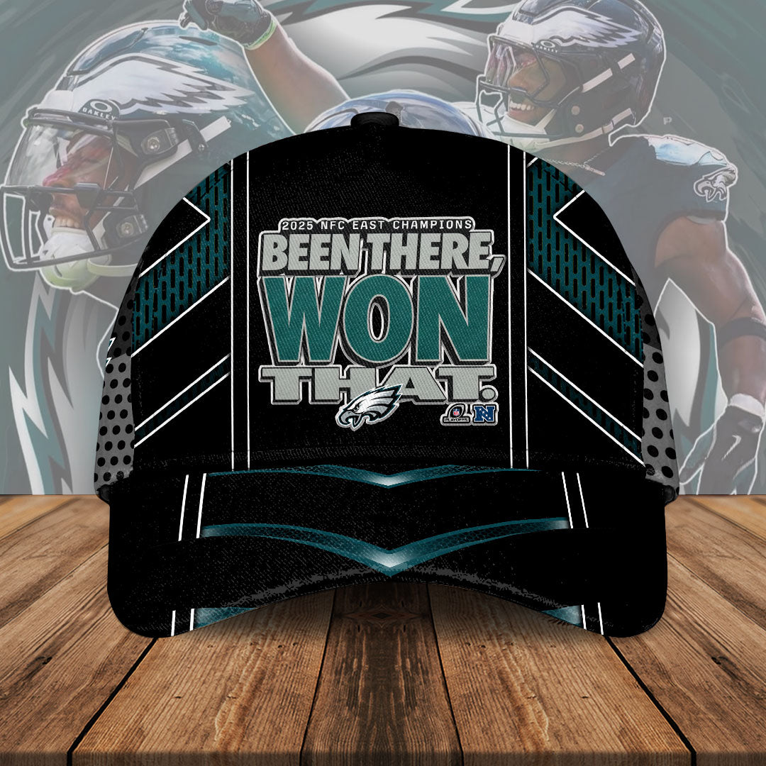 Philadelphia Eagles 2025 NFC East Division Champions Classic Cap 