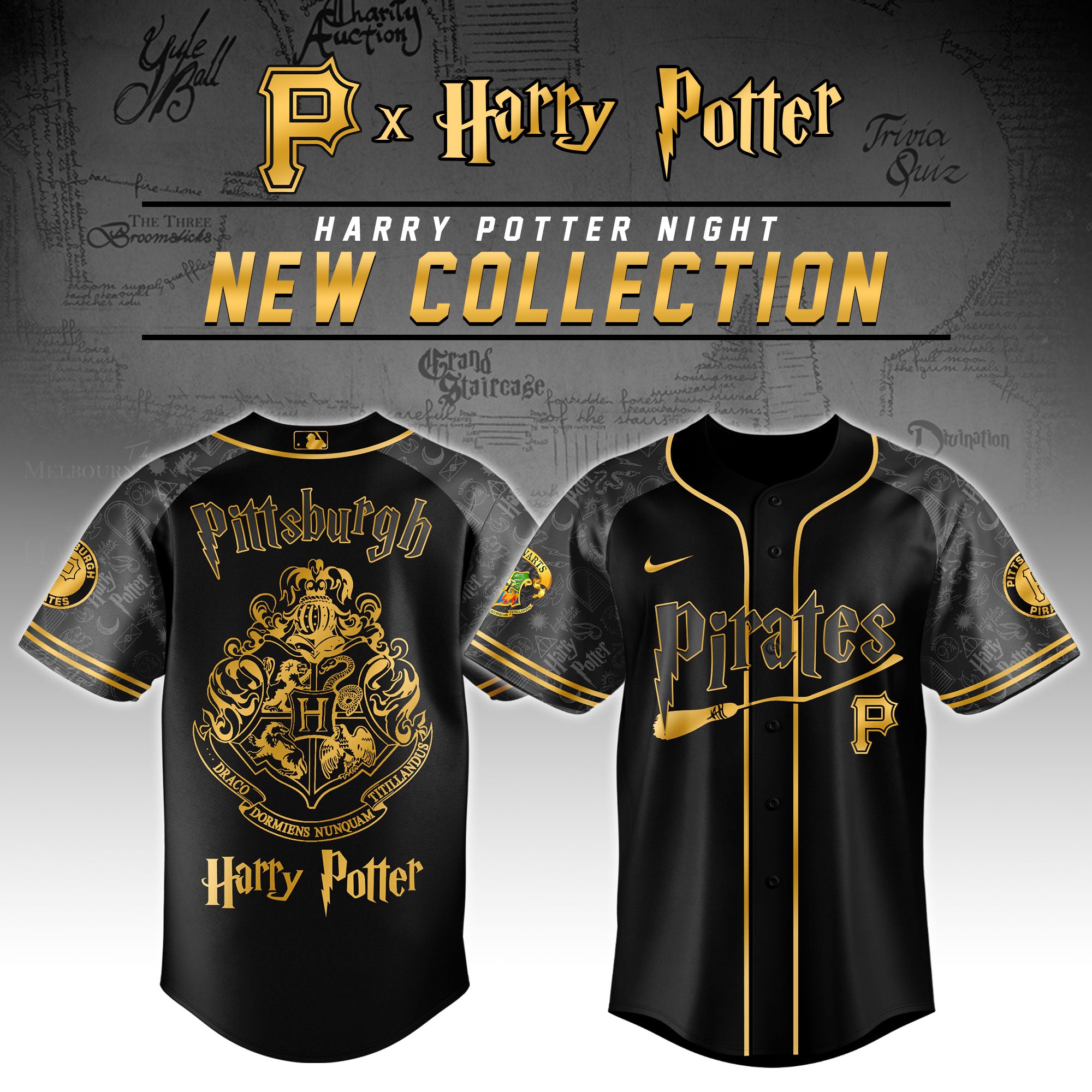 Pittsburgh Pirates Harry Potter Night Baseball Jersey 