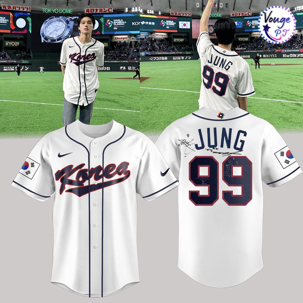 Wooyoong Korea Baseball 2026 World Baseball Classic Limited Edition Baseball Jersey 