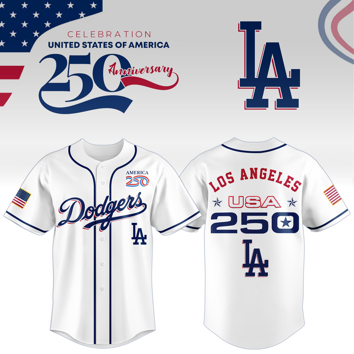 Los Angeles Dodgers x Celebration USA 250 Anniversary 